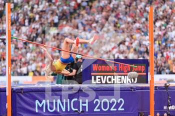21/08/2022 - 21.8.2022, Munich, Olympiastadion, European Championships Munich 2022: Athletics, Yuliya Levchenko (Ukraine) during the womens high jump final - EUROPEAN CHAMPIONSHIPS MUNICH 2022: ATHLETICS - INTERNAZIONALI - ATLETICA