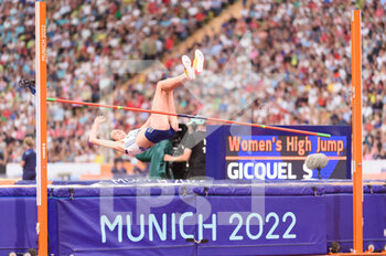 21/08/2022 - 21.8.2022, Munich, Olympiastadion, European Championships Munich 2022: Athletics, Solene Gicquel (France) during the womens high jump final - EUROPEAN CHAMPIONSHIPS MUNICH 2022: ATHLETICS - INTERNAZIONALI - ATLETICA