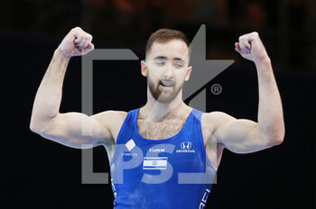 21/08/2022 - Artem Dolgopyat of Israel Gold medal during the Artistic Gymnastics, Men's Floor Exercise at the European Championships Munich 2022 on August 21, 2022 in Munich, Germany - EUROPEAN CHAMPIONSHIPS MUNICH 2022 - INTERNAZIONALI - ATLETICA