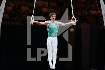 21/08/2022 - Nikita Simonov of Azerbaijan during the Artistic Gymnastics, Men's Rings at the European Championships Munich 2022 on August 21, 2022 in Munich, Germany - EUROPEAN CHAMPIONSHIPS MUNICH 2022 - INTERNAZIONALI - ATLETICA