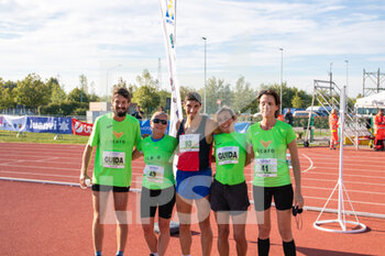 02/10/2022 - Maria Cristina Luisani and guide, Fabrizio Vallone and Sandra Inverardi with guide after 5000m T20-T11-T12 race - ITALIAN PARATHLETICS CHAMPIONSHIPS - NATIONAL FINALS - NAZIONALI - ATLETICA