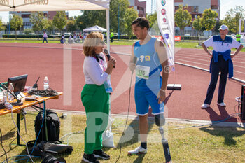 02/10/2022 - Alessandro Ossola interviewed after T63 200m sprint - ITALIAN PARATHLETICS CHAMPIONSHIPS - NATIONAL FINALS - NAZIONALI - ATLETICA