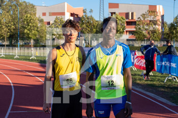 01/10/2022 - Diego Levato and Saliou Diane after T20-T13 100m sprint - ITALIAN PARATHLETICS CHAMPIONSHIPS - NATIONAL FINALS - NAZIONALI - ATLETICA