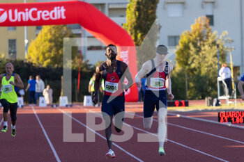 01/10/2022 - Niccolò Pirosu and guide during T12 100m sprint - ITALIAN PARATHLETICS CHAMPIONSHIPS - NATIONAL FINALS - NAZIONALI - ATLETICA