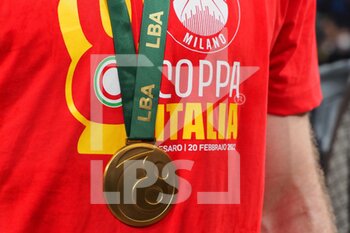 2022-02-20 - Gold Medal of the Final 8 Coppa Italia - FINAL EIGHT - FINAL - A|X ARMANI EXCHANGE OLIMPIA MILANO VS BERTRAM DERTHONA BASKET - ITALIAN CUP - BASKETBALL