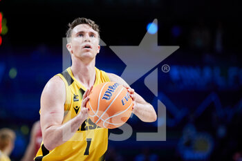 06/05/2022 - Jordan Hulls of MHP Riesen Ludwigsburg during the Basketball Champions League, Final Four, semi-final basketball match between MHP Riesen Ludwigsburg and BAXI Manresa on May 6, 2022 at Bilbao Arena in Bilbao, Spain - MHP RIESEN LUDWIGSBURG VS BAXI MANRESA - CHAMPIONS LEAGUE - BASKET