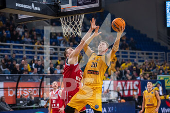 07/12/2022 - #20 MADSEN ALEXANDER of AEK Athens BC during the Basketball Champions League, Gameday 5, match between AEK Athens BC and UNAHOTELS Reggio Emilia at Ano Liossia Olympic Hall on December 7, 2022 in Athens, Greece. - AEK ATHENS VS UNAHOTELS REGGIO EMILIA - CHAMPIONS LEAGUE - BASKET