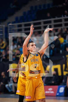 07/12/2022 - #7 FLIONIS DIMITRIS of AEK Athens BC during the Basketball Champions League, Gameday 5, match between AEK Athens BC and UNAHOTELS Reggio Emilia at Ano Liossia Olympic Hall on December 7, 2022 in Athens, Greece. - AEK ATHENS VS UNAHOTELS REGGIO EMILIA - CHAMPIONS LEAGUE - BASKET