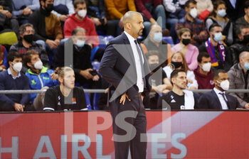 2022-01-27 - Coach TJ Parker of ASVEL during the Turkish Airlines EuroLeague basketball match between FC Barcelona and LDLC ASVEL on January 27, 2022 at Palau Blaugrana in Barcelona, Spain - FC BARCELONA VS LDLC ASVEL - EUROLEAGUE - BASKETBALL