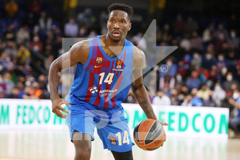 2022-01-27 - Nigel Hayes of FC Barcelona during the Turkish Airlines EuroLeague basketball match between FC Barcelona and LDLC ASVEL on January 27, 2022 at Palau Blaugrana in Barcelona, Spain - FC BARCELONA VS LDLC ASVEL - EUROLEAGUE - BASKETBALL