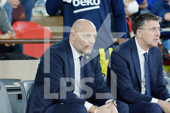 2022-02-25 - Coach Sasa Djordjevic of Fenerbahce during the Turkish Airlines Euroleague basketball match between AS Monaco Basket and Fenerbahce Beko Istanbul on February 25, 2022 at Salle Gaston Médecin in Monaco - AS MONACO BASKET VS FENERBAHCE BEKO ISTANBUL - EUROLEAGUE - BASKETBALL