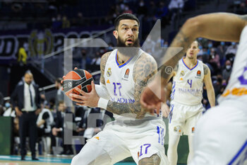 2022-03-17 - Vincent Poirier of Real Madrid during the Turkish Airlines Euroleague basketball match between Real Madrid and Asvel Lyon-Villeurbanne on march 17, 2022 at Wizink Center in Madrid, Spain - REAL MADRID AND VS LYON-VILLEURBANNE - EUROLEAGUE - BASKETBALL