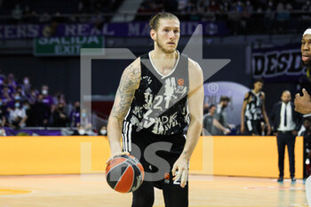 2022-03-17 - Dylan Osetkowski of Asvel Lyon-Villeurbanne during the Turkish Airlines Euroleague basketball match between Real Madrid and Asvel Lyon-Villeurbanne on march 17, 2022 at Wizink Center in Madrid, Spain - REAL MADRID AND VS LYON-VILLEURBANNE - EUROLEAGUE - BASKETBALL