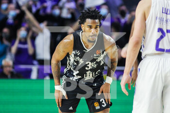 2022-03-17 - Chris Jones of Asvel Lyon-Villeurbanne during the Turkish Airlines Euroleague basketball match between Real Madrid and Asvel Lyon-Villeurbanne on march 17, 2022 at Wizink Center in Madrid, Spain - REAL MADRID AND VS LYON-VILLEURBANNE - EUROLEAGUE - BASKETBALL