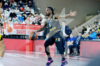 2022-04-08 - Paris Lee of AS Monaco Basket during the Turkish Airlines Euroleague basketball match between AS Monaco Basket and Alba Berlin on April 8, 2022 at Salle Gaston Médecin in Monaco - AS MONACO BASKET VS ALBA BERLIN - EUROLEAGUE - BASKETBALL
