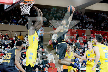 2022-04-08 - Dwayne Bacon of AS Monaco Basket and Christ Koumadje of Alba Berlin during the Turkish Airlines Euroleague basketball match between AS Monaco Basket and Alba Berlin on April 8, 2022 at Salle Gaston Médecin in Monaco - AS MONACO BASKET VS ALBA BERLIN - EUROLEAGUE - BASKETBALL