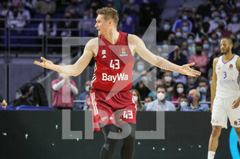 2022-04-08 - Leon Radosevic of Bayern Munich during the Turkish Airlines Euroleague basketball match between Real Madrid and Bayern Munich on April 8, 2022 at Wizink Center in Madrid, Spain - REAL MADRID VS BAYERN MUNICH - EUROLEAGUE - BASKETBALL