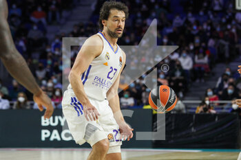 2022-04-08 - Sergio Llull Melia of Real Madrid during the Turkish Airlines Euroleague basketball match between Real Madrid and Bayern Munich on April 8, 2022 at Wizink Center in Madrid, Spain - REAL MADRID VS BAYERN MUNICH - EUROLEAGUE - BASKETBALL
