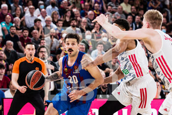 2022-05-03 - Nico Laprovittola of FC Barcelona during the Turkish Airlines EuroLeague Play Off Game 5 basketball match between FC Barcelona and FC Bayern Munich on May 3, 2022 at Palau Blaugrana in Barcelona, Spain - PLAY OFF GAME 5 - FC BARCELONA VS FC BAYERN MUNICH - EUROLEAGUE - BASKETBALL