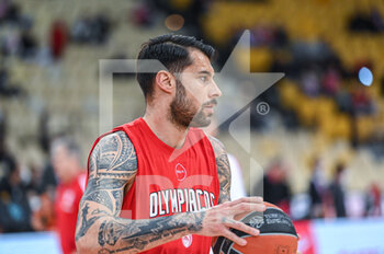 2022-02-24 - Georgios Printezis of Olympiacos BC during the Turkish Airlines EuroLeague Round 27 basketball match between Olympiacos BC and Ax Armani Exchange Milano on Feb 24, 2022 at Peace and Friendship Stadium in Athens, Greece - OLYMPIACOS VS AX ARMANI EXCHANGE MILANO - EUROLEAGUE - BASKETBALL