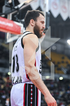 2022-02-24 - Sergio Rodriguez of Ax Armani Exchange Milano during the Turkish Airlines EuroLeague Round 27 basketball match between Olympiacos BC and Ax Armani Exchange Milano on Feb 24, 2022 at Peace and Friendship Stadium in Athens, Greece - OLYMPIACOS VS AX ARMANI EXCHANGE MILANO - EUROLEAGUE - BASKETBALL