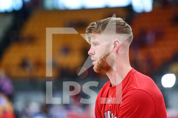 2022-04-22 - Thomas Walkup of Olympiacos BC during the Turkish Airlines EuroLeague Quorter-Final basketball match between Olympiacos BC and AS Monaco Basket on Apr 22, 2022 at Peace and Friendship Stadium in Athens, Greece - OLYMPIACOS VS AS MONACO - EUROLEAGUE - BASKETBALL