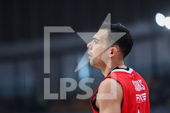 2022-04-22 - Kostas Sloukas of Olympiacos BC during the Turkish Airlines EuroLeague Quorter-Final basketball match between Olympiacos BC and AS Monaco Basket on Apr 22, 2022 at Peace and Friendship Stadium in Athens, Greece - OLYMPIACOS VS AS MONACO - EUROLEAGUE - BASKETBALL