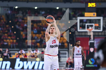 2022-04-22 - Danilo Andjusic of AS Monaco Basket during the Turkish Airlines EuroLeague Quorter-Final basketball match between Olympiacos BC and AS Monaco Basket on Apr 22, 2022 at Peace and Friendship Stadium in Athens, Greece - OLYMPIACOS VS AS MONACO - EUROLEAGUE - BASKETBALL