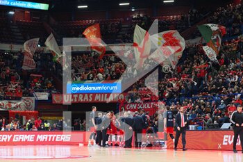 2022-12-29 - Supporters of EA7 Emporio Armani Olimpia Milano  - EA7 EMPORIO ARMANI MILANO VS VALENCIA BASKET - EUROLEAGUE - BASKETBALL