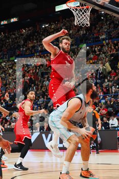 2022-12-29 - Bojan Dubljevic (Valencia Basket) and Nicolò Melli (EA7 Emporio Armani Olimpia Milano)  - EA7 EMPORIO ARMANI MILANO VS VALENCIA BASKET - EUROLEAGUE - BASKETBALL