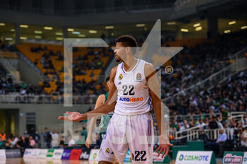 06/10/2022 - Edy Tavares of Real Madrid in action during the Turkish Airlines Euroleague Basketball match between Panathinaikos Athens BC and Real Madrid at OAKA ALTION Arena on October 6, 2022 in Athens, Greece. - PANATHINAIKOS VS REAL MADRID - EUROLEAGUE - BASKET