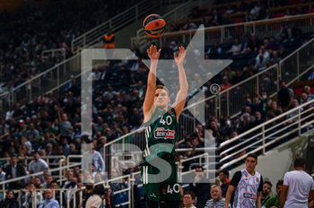 06/10/2022 - Marius Grigonis of Panathinaikos Athens BC in action during the Turkish Airlines Euroleague Basketball match between Panathinaikos BC and Real Madrid at OAKA ALTION Arena on October 6, 2022 in Athens, Greece. - PANATHINAIKOS VS REAL MADRID - EUROLEAGUE - BASKET