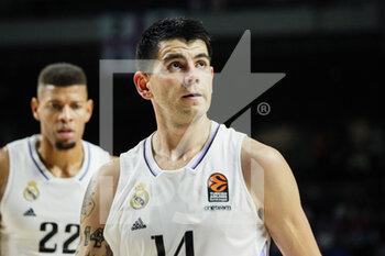 2022-10-27 - Gabriel Deck of Real Madrid during the Turkish Airlines Euroleague basketball match between Real Madrid and Virtus Segafredo Bologna on October 27, 2022 at Wizink Center in Madrid, Spain - BASKETBALL - EUROLEAGUE - REAL MADRID V BOLOGNA - EUROLEAGUE - BASKETBALL