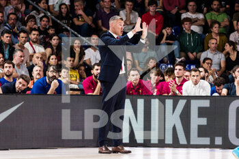 2022-10-28 - Sarunas Jasikevicius, Head coach of FC Barcelona during the Turkish Airlines EuroLeague basketball match between FC Barcelona and EA7 Emporio Armani Milan on October 28, 2022 at Palau Blaugrana in Barcelona, Spain - BASKETBALL - EUROLEAGUE - FC BARCELONA V MILAN - EUROLEAGUE - BASKETBALL