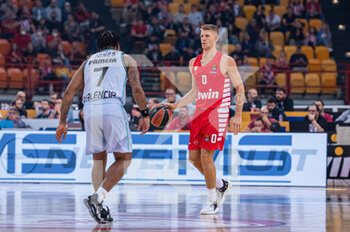 2022-11-04 - #0 THOMAS WALKUP of Olympiacos Piraeus during the Euroleague, Round 6  match between Olympiacos Piraeus vs Valencia Basket at Peace And Friendship Stadium on November 4, 2022 in Athens, Greece. - OLYMPIACOS BC VS VALENCIA BASKET - EUROLEAGUE - BASKETBALL