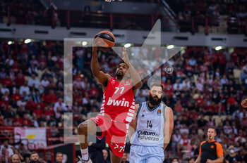 2022-11-04 - #77 SHAQUIELLE MCKISSIC  of Olympiacos Piraeus during the Euroleague, Round 6  match between Olympiacos Piraeus vs Valencia Basket at Peace And Friendship Stadium on November 4, 2022 in Athens, Greece. - OLYMPIACOS BC VS VALENCIA BASKET - EUROLEAGUE - BASKETBALL