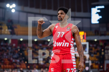 2022-11-04 - #77 SHAQUIELLE MCKISSIC  of Olympiacos Piraeus during the Euroleague, Round 6  match between Olympiacos Piraeus vs Valencia Basket at Peace And Friendship Stadium on November 4, 2022 in Athens, Greece. - OLYMPIACOS BC VS VALENCIA BASKET - EUROLEAGUE - BASKETBALL
