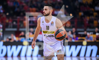 2022-11-10 - #10 IOANNIS PAPAPETROU of Partizan during the Euroleague, Round 7, match between Olympiacos Piraeus and Partizan at Peace And Friendship Stadium on November 10, 2022 in Athens, Greece. - OLYMPIACOS BC VS PARTIZAN - EUROLEAGUE - BASKETBALL