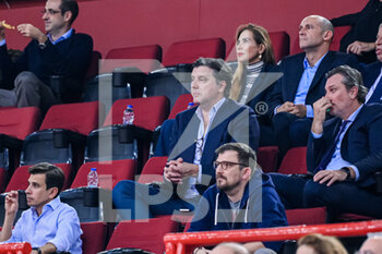 2022-11-10 - DEJAN BODIROGA, President of Euroleague Basketball, attends the game during the Euroleague, Round 7, match between Olympiacos Piraeus and Partizan at Peace And Friendship Stadium on November 10, 2022 in Athens, Greece. - OLYMPIACOS BC VS PARTIZAN - EUROLEAGUE - BASKETBALL