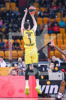 2022-12-13 - #1 METECAN BIRSEN of Fenerbahce during the Turkish Airlines Euroleague match between Olympiacos Piraeus and Fenerbahce Beko Istanbul at Peace and Friendship Stadium on December 13, 2022 in Piraeus, Greece - OLYMPIACOS PIRAEUS VS FENERBAHCE BEKO ISTANBUL - EUROLEAGUE - BASKETBALL
