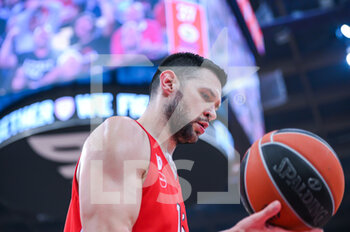 2022-12-13 - #16 KOSTAS PAPANIKOLAOU of Olympiacos Piraeus during the Turkish Airlines Euroleague match between Olympiacos Piraeus and Fenerbahce Beko Istanbul at Peace and Friendship Stadium on December 13, 2022 in Piraeus, Greece - OLYMPIACOS PIRAEUS VS FENERBAHCE BEKO ISTANBUL - EUROLEAGUE - BASKETBALL