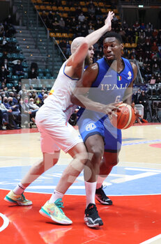 2022-02-27 - Paul Biligha (Italy) during the FIBA World Cup 2023 qualifiers game Italy Vs. Iceland at the Paladozza sports palace in Bologna, February 27, 2022 - Photo: Michele Nucci - FIBA WORLD CUP QUALIFIERS - ITALIA VS ISLANDA - INTERNATIONALS - BASKETBALL