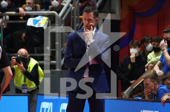 2022-02-27 - Craig Pedersen (head coach of Iceland) during the FIBA World Cup 2023 qualifiers game Italy Vs. Iceland at the Paladozza sports palace in Bologna, February 27, 2022 - Photo: Michele Nucci - FIBA WORLD CUP QUALIFIERS - ITALIA VS ISLANDA - INTERNATIONALS - BASKETBALL