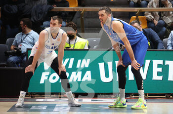 2022-02-27 - Aegir Steinarsson (Iceland) (L) 1and Amedeo Della Valle (Italy) during the FIBA World Cup 2023 qualifiers game Italy Vs. Iceland at the Paladozza sports palace in Bologna, February 27, 2022 - Photo: Michele Nucci - FIBA WORLD CUP QUALIFIERS - ITALIA VS ISLANDA - INTERNATIONALS - BASKETBALL