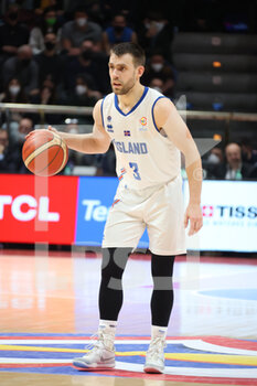 2022-02-27 - Aegir Steinarsson (Iceland) during the FIBA World Cup 2023 qualifiers game Italy Vs. Iceland at the Paladozza sports palace in Bologna, February 27, 2022 - Photo: Michele Nucci - FIBA WORLD CUP QUALIFIERS - ITALIA VS ISLANDA - INTERNATIONALS - BASKETBALL