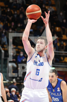 2022-02-27 - Jon Axel Gudmundsson (Iceland) during the FIBA World Cup 2023 qualifiers game Italy Vs. Iceland at the Paladozza sports palace in Bologna, February 27, 2022 - Photo: Michele Nucci - FIBA WORLD CUP QUALIFIERS - ITALIA VS ISLANDA - INTERNATIONALS - BASKETBALL