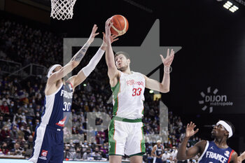 2022-02-24 - Daniel RELVAO (33) of Portugal during the FIBA World Cup 2023, European qualifiers, 1st round Group E Basketball match between France and Portugal on February 24, 2022 at Palais des Sports Jean-Michel Geoffroy in Dijon, France - FIBA WORLD CUP 2023, EUROPEAN QUALIFIERS, 1ST ROUND GROUP E - FRANCE AND PORTUGAL - INTERNATIONALS - BASKETBALL