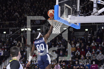 2022-02-24 - Sylvain FRANCISCO (0) of Franceduring the FIBA World Cup 2023, European qualifiers, 1st round Group E Basketball match between France and Portugal on February 24, 2022 at Palais des Sports Jean-Michel Geoffroy in Dijon, France - FIBA WORLD CUP 2023, EUROPEAN QUALIFIERS, 1ST ROUND GROUP E - FRANCE AND PORTUGAL - INTERNATIONALS - BASKETBALL