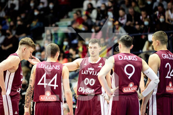 2022-02-25 - Rodions KURUCS (0) of Latvia during the FIBA World Cup 2023, European qualifiers, 1st round Group A Basketball match between Belgium and Latvia on February 25, 2022 at the Mons Arena in Mons, Belgium - FIBA WORLD CUP 2023, EUROPEAN QUALIFIERS, 1ST ROUND GROUP A - BELGIUM VS LATVIA - INTERNATIONALS - BASKETBALL