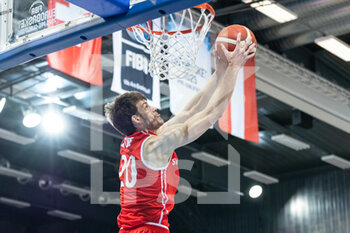 2022-02-27 - 27.02.2022, Fribourg, Halle St. Leonard, FIBA Mens EuroBasket 2025 Pre-Qualification: Switzerland - Austria, #20 Arnaud Cotture (Switzerland) - FIBA MENS EUROBASKET 2025 PRE-QUALIFICATION: SWITZERLAND - AUSTRIA - INTERNATIONALS - BASKETBALL